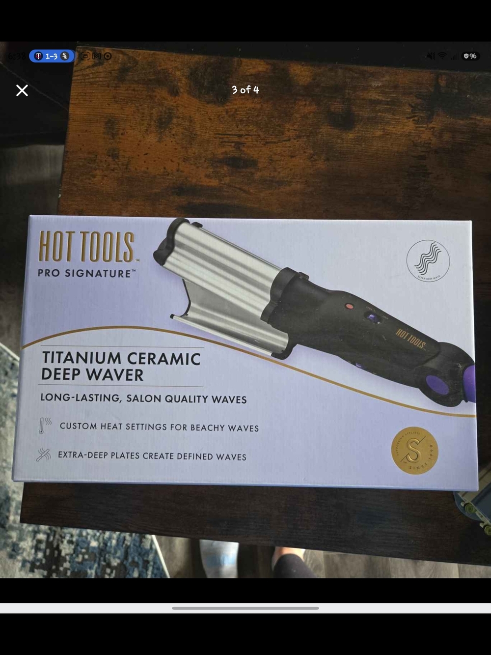 Hot Tools Pro Signature Titanium Ceramic Deep Waver - Black & Silver